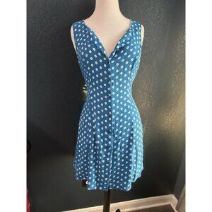 Reformation Womens Size 10 RILYNN Jimmy Blue White Floral Mini Dress